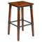 Flash Furniture Rustic Antique Walnut Industrial Wood Dining Backless Barstool, PK2 2-XU-DG-W0247B-GG - alternate 7